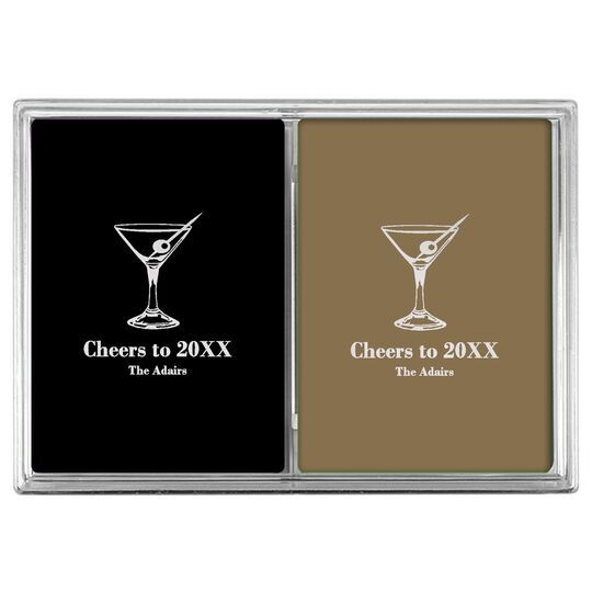 Martini Party Double Deck Playing Cards