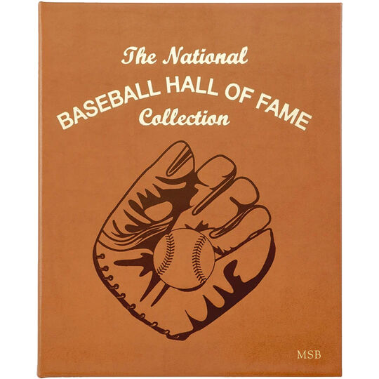 The National Baseball Hall of Fame Personalized Leather Book