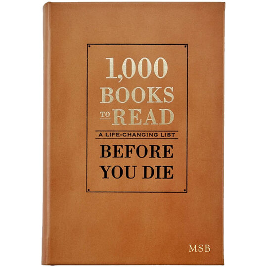 1,000 Books To Read Before You Die Personalized Leather Book