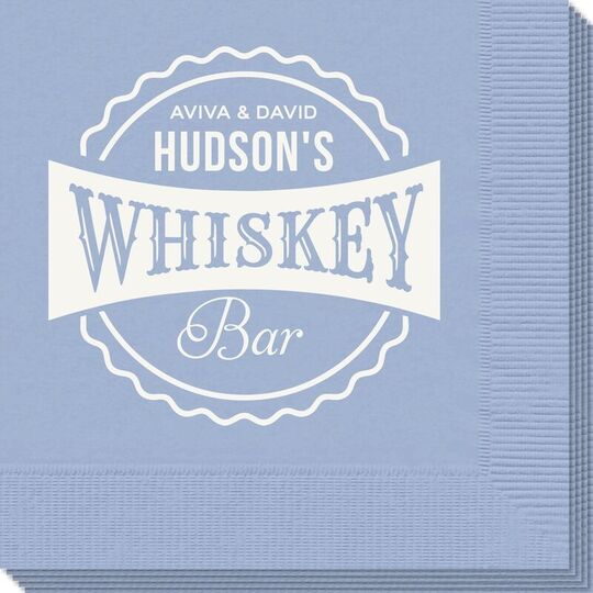 Whiskey Bar Label Napkins