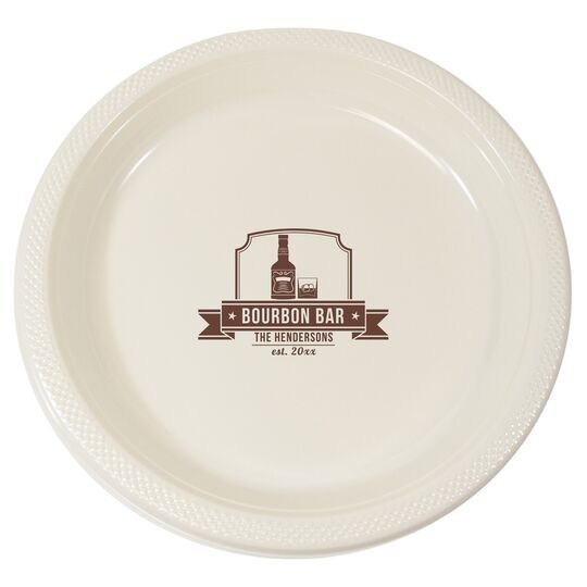 Bourbon Bar Plastic Plates