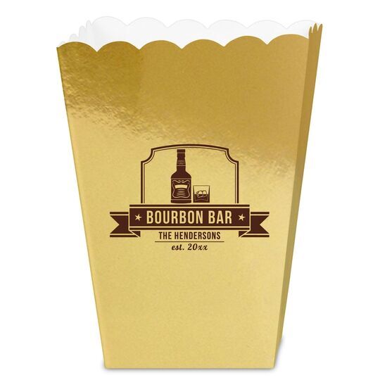 Bourbon Bar Mini Popcorn Boxes