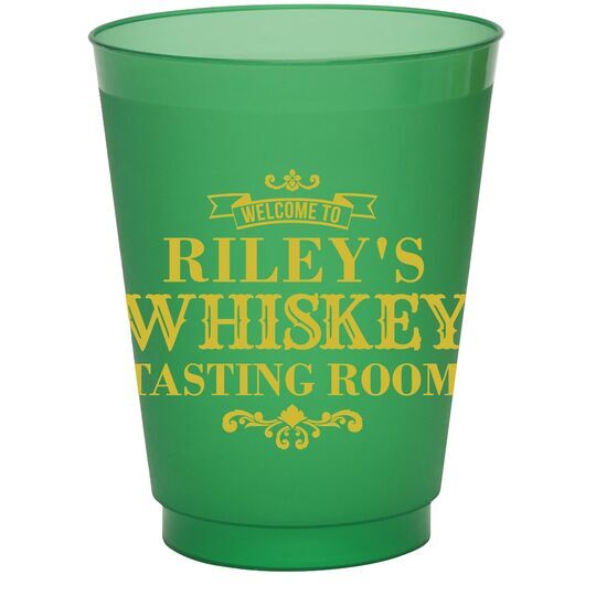 Whiskey Tasting Room Colored Shatterproof Cups