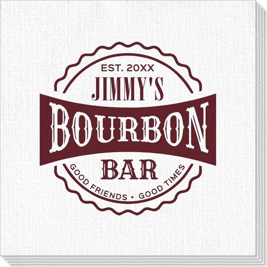 Good Friends Good Times Bourbon Bar Deville Napkins