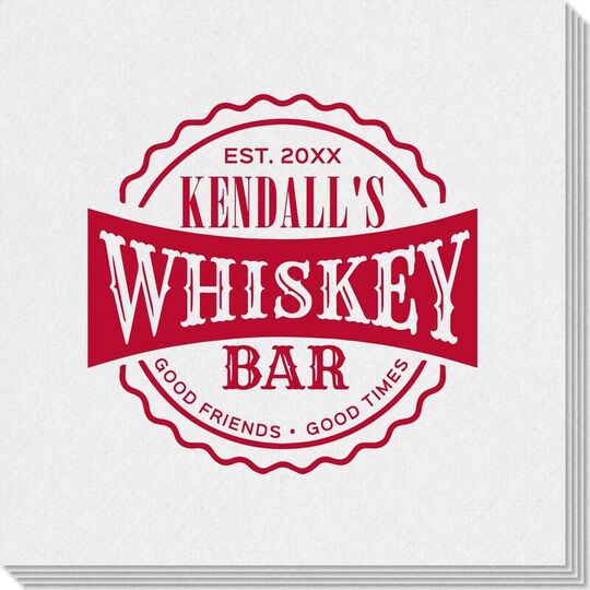 Good Friends Good Times Whiskey Bar Linen Like Napkins