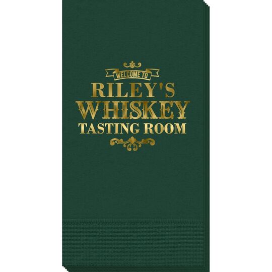 Whiskey Tasting Room Guest Towels