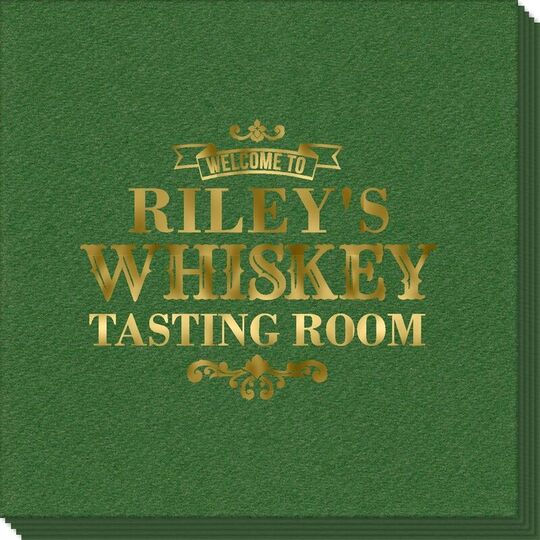 Whiskey Tasting Room Linen Like Napkins