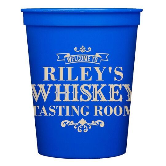 Whiskey Tasting Room Stadium Cups