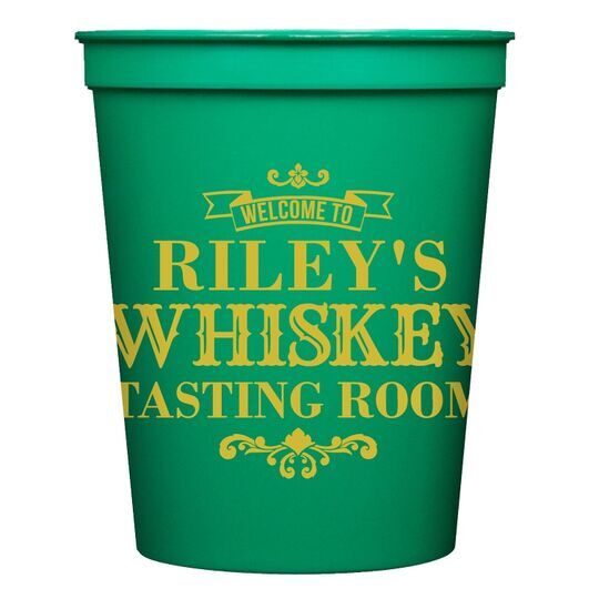 Whiskey Tasting Room Stadium Cups