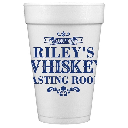 Whiskey Tasting Room Styrofoam Cups