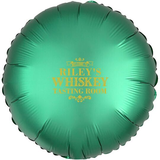 Whiskey Tasting Room Mylar Balloons