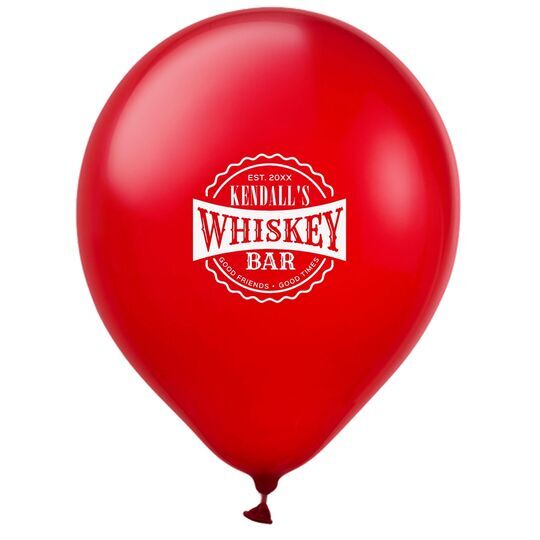 Good Friends Good Times Whiskey Bar Latex Balloons