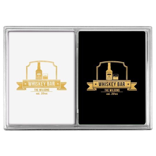 Whiskey Bar Double Deck Playing Cards