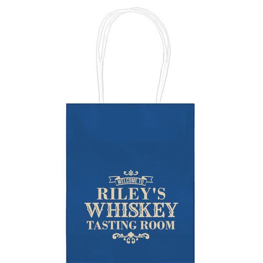 Whiskey Tasting Room Mini Twisted Handled Bags