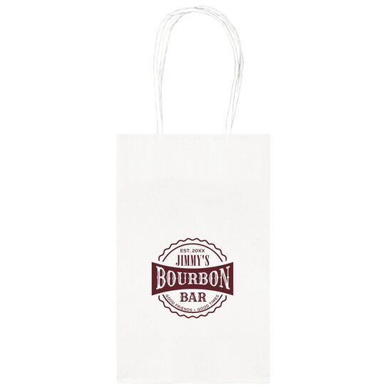 Good Friends Good Times Bourbon Bar Medium Twisted Handled Bags