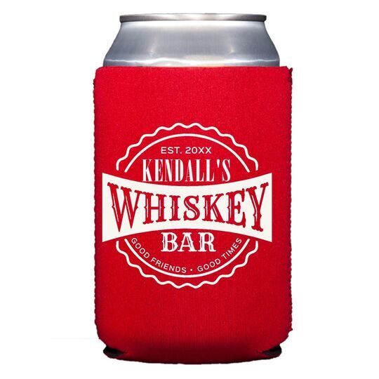 Good Friends Good Times Whiskey Bar Collapsible Huggers