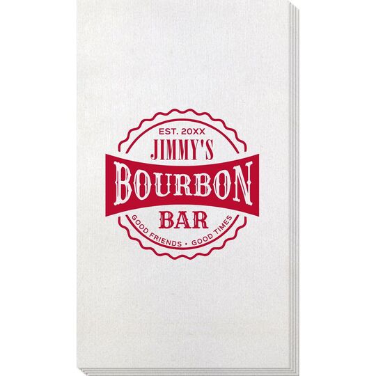 Good Friends Good Times Bourbon Bar Bamboo Luxe Guest Towels