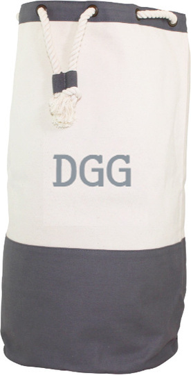 Personalized Canvas Laundry Duffel