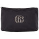 Personalized Black Canvas Clutch Bag Image 1 of 2