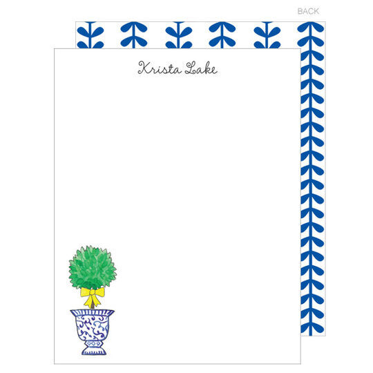 Topiary Flat Note Cards