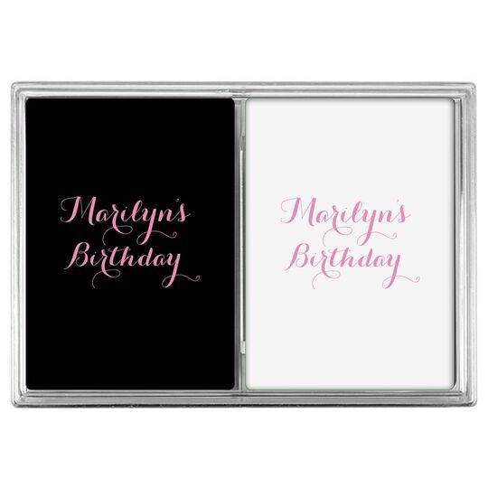 Darling Script Double Deck Playing Cards