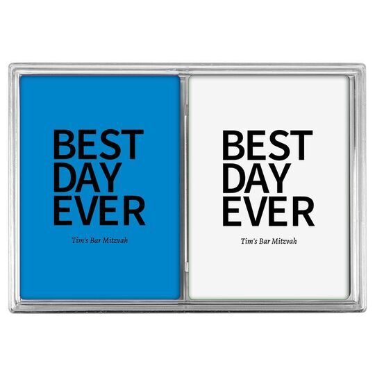 Bold Best Day Ever Double Deck Playing Cards