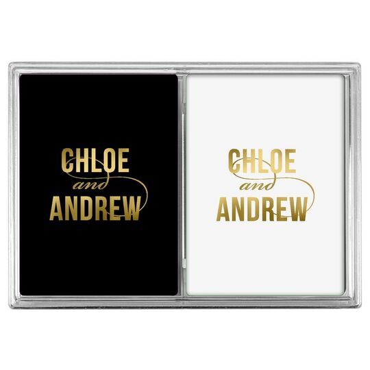 Modern Couple Double Deck Playing Cards