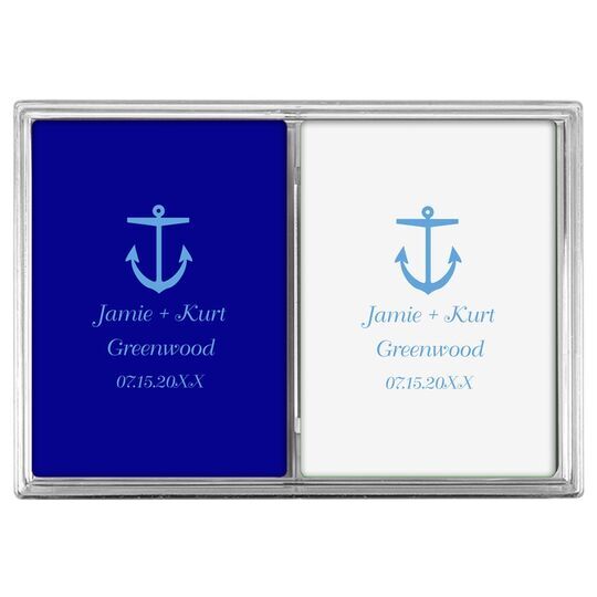 Nautical Anchor Double Deck Playing Cards