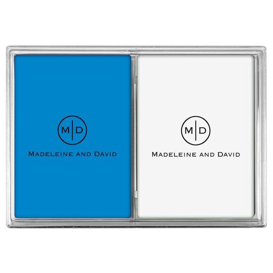 Circle Initials Double Deck Playing Cards