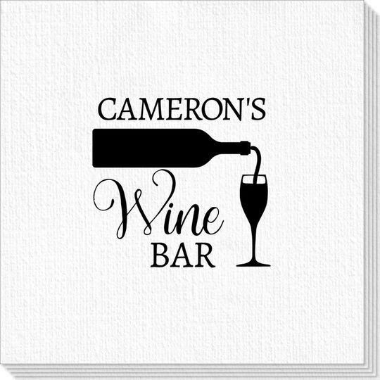 Pouring Wine Glass Deville Napkins