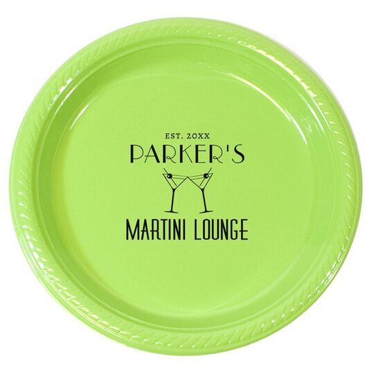 Martini Lounge Plastic Plates