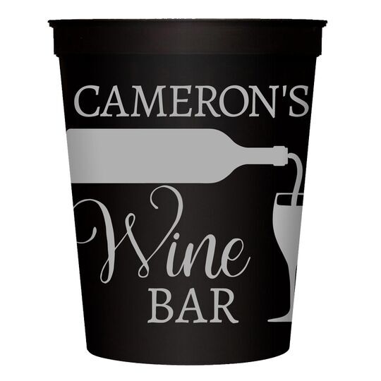 Pouring Wine Glass Stadium Cups