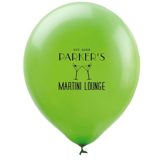 Martini Lounge Latex Balloons