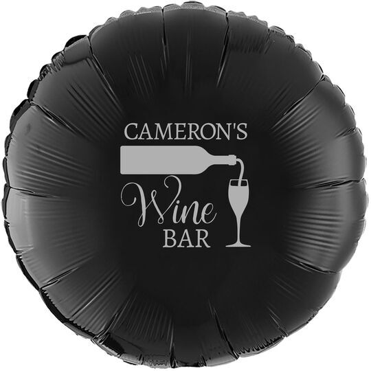 Pouring Wine Glass Mylar Balloons