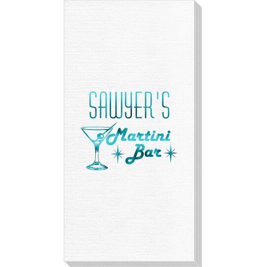 Retro Martini Bar Deville Guest Towels