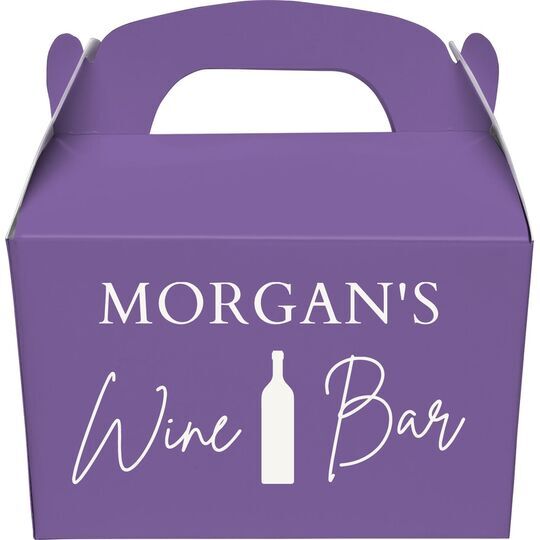 Wine Bar Gable Favor Boxes