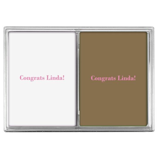 Any Text You Want Double Deck Playing Cards