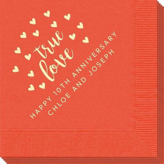 Confetti Hearts True Love Napkins