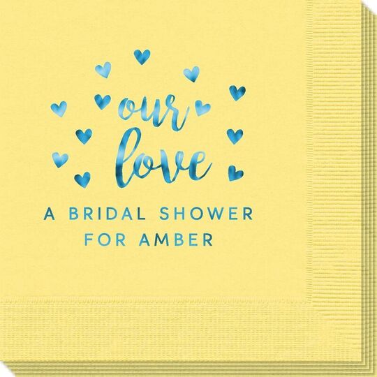 Confetti Hearts Our Love Napkins