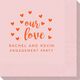 Confetti Hearts Our Love Napkins Image 5 of 5