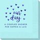 Confetti Hearts Our Day Napkins Image 1 of 3