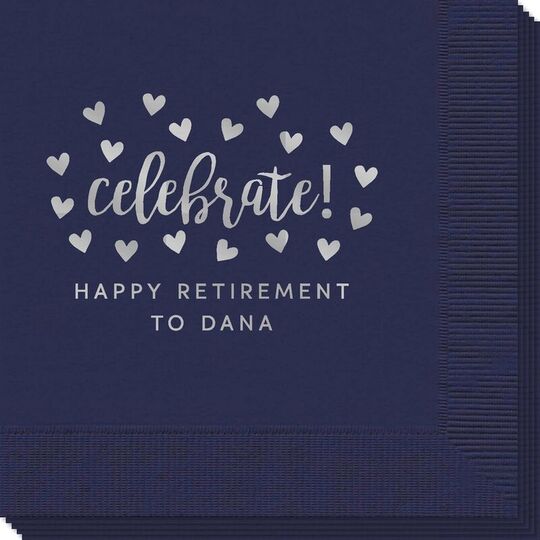 Confetti Hearts Celebrate Napkins