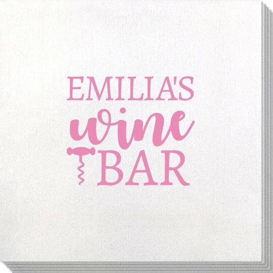 Corkscrew Wine Bar Bamboo Luxe Napkins