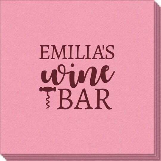 Corkscrew Wine Bar Linen Like Napkins