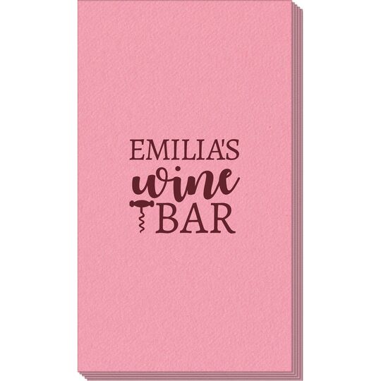 Corkscrew Wine Bar Linen Like Guest Towels