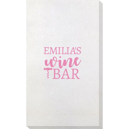 Corkscrew Wine Bar Bamboo Luxe Guest Towels