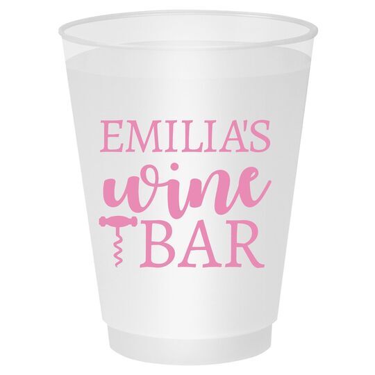 Corkscrew Wine Bar Shatterproof Cups