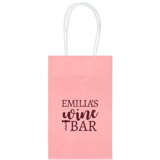 Corkscrew Wine Bar Medium Twisted Handled Bags