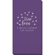 Confetti Hearts True Love Guest Towels Image 1 of 3