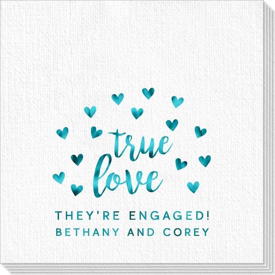 Confetti Hearts True Love Deville Napkins